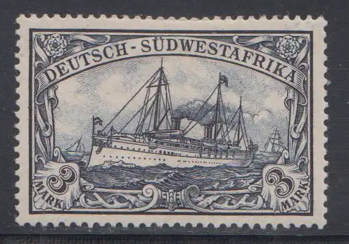 Deutsche Kolonien, Dt.-Südwestafrika MiNr 22, Kaiseryacht "Hohenzollern"