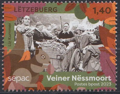 Luxemburg MiNr. 2340 SEPAC 2023, Traditioneller Märkte: Nussmarkt in Vianden
