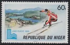 Niger Mi.Nr. 686 Olympische Winterspiele Lake Placid, Riesenslalom (60)