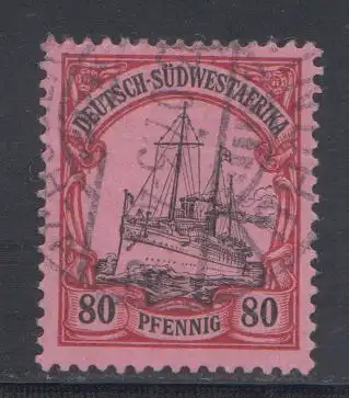 Deutsche Kolonien, Dt.-Südwestafrika MiNr 19, Kaiseryacht "Hohenzollern"