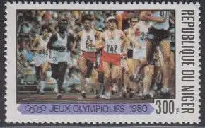 Niger Mi.Nr. 698 Olympische Sommerspiele Moskau, Laufen (300)