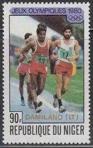 Niger Mi.Nr. 715 Olympische Sommerspiele Moskau, Medaillengew. Gehen (90)