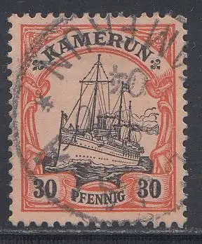 Deutsche Kolonien, Kamerun MiNr 12, Kaiseryacht "Hohenzollern"