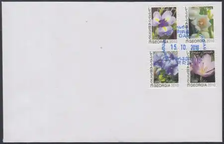 Georgien Mi.Nr. 589-92 Blumen: Lilie, Veilchen, Herbstzeilose  (4 Werte)