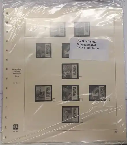 SAFE dual Vordruckblätter Bundesrepublik Deutschland 1. Halbjahr 2023