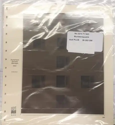 SAFE dual PLUS  Vordruckblätter Bundesrepublik Deutschland 1. Halbjahr 2023