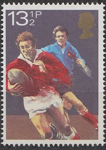 Großbritannien Mi.Nr. 851, 100 Jahre Walisische Rugby-Union (13 1/2)