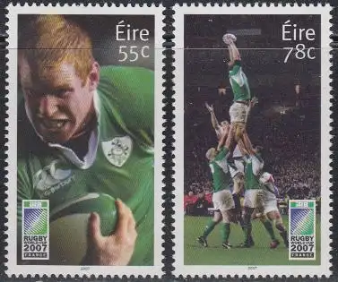 Irland Mi.Nr. 1788-89 Rugby WM 2007, Frankreich (2 Werte)