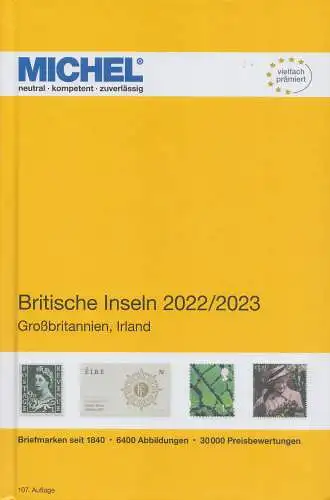 Michel Europa Katalog Band 13 - 2022/2023: Großbritannien, Irland 107. Auflage