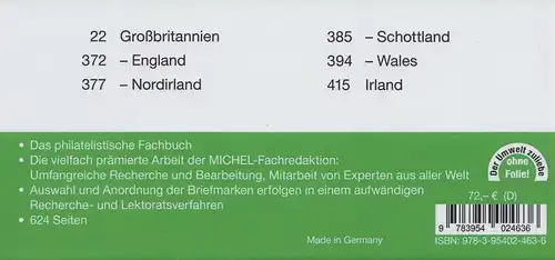 Michel Europa Katalog Band 13 - 2023/2024: Großbritannien, Irland 108. Auflage