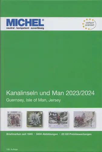 Michel Europa Katalog Band 14 - Kanalinseln und Man 2023/2024, 108. Auflage