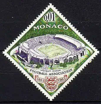 Monaco Mi.Nr. 744 Fußball, Wembley Stadion (0,01)