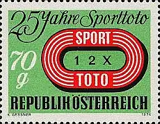 Österreich Mi.Nr. 1468 Sporttoto, Emblem (70g)