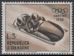 San Marino Mi.Nr. 537 Olympia 1956 Cortina d'Ampezzo, Zweierbob (3)