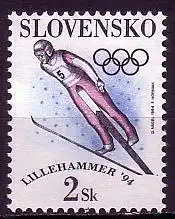 Slowakei Mi.Nr. 187 Olympia 1994, Skispringen (2 Sk)