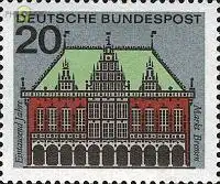 D,Bund Mi.Nr. 425 Bremen, Rathaus (20)