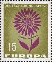 D,Bund Mi.Nr. 445 Europa 64, stilis. Blume (15)