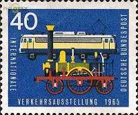D,Bund Mi.Nr. 472 Int.Verkehrsausstellung, Lokomotiven (40)
