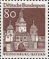 D,Bund Mi.Nr. 498 Deutsche Bauwerke, Ellinger Tor (80)