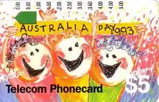 Telefonkarte Australien Telecom, Australia Day 1993, 5