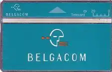 Telefonkarte Belgien, blaugrüne Karte, 20