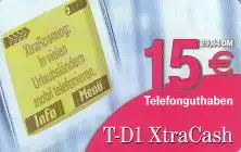 Handykarte T D1, XtraCash "XtraRoaming...", 15 € / 29,34 DM