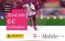 Handykarte T Mobile, XtraCash Fußball Panini, 6 €