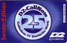 Handykarte D2Vodafone, CallNow Sonderedition (V 27.1), 25 DM