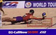 Handykarte D2Vodafone, CallNow Beach Volleyball (V 16.2), 50 DM