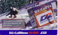 Handykarte D2Vodafone, CallNow Beach Snowboardfahrer (V 16.3), 50 DM