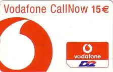 Handykarte D2Vodafone, Vodafone CallNow, weiß, 15 €