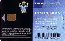 Telefonkarte Dänemark, Klub Kult er Tele Danmarks .., 30