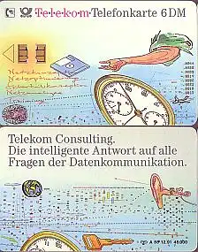 Telefonkarte A 55 12.91 Telekom Consulting, DD 1203 große Nr.