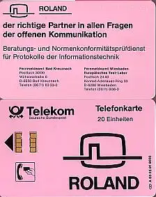 Telefonkarte A 03 02.91 Roland, DD 1102, Aufl. 9000