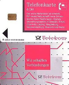 Telefonkarte A 12 07.91 Wir schaffen Verbindungen.., DD 2106, Aufl. 30000