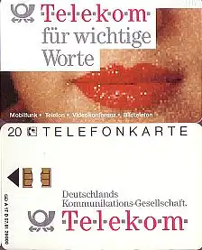 Telefonkarte A 17 D 07.91 Telekom für wichtige Worte, DD 1108, Aufl. 29000