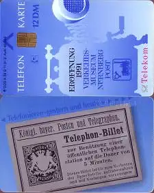Telefonkarte A 36 B 11.91 Telephon-Billet, 2. Aufl., DD 2206, Aufl. 40000