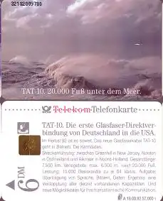 Telefonkarte A 18 08.92 TAT - 10, Modul 20, DD 3210, Aufl. 57000
