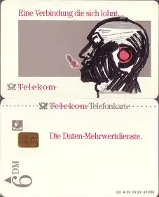 Telefonkarte A 20 09.92 Die Daten-Mehrwertdienste, neue Nr.,DD 1209, Aufl. 45000