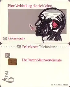 Telefonkarte A 21 09.92 Die Daten-Mehrwertdienste, DD 1209, Aufl. 45000