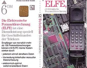 Telefonkarte A 23 09.92 ELFE, elektr. Fernmelderech., DD 2209, Aufl. 46000