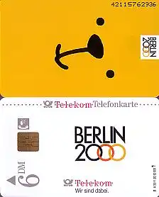 Telefonkarte A 33 11.92 Berlin 2000 (Olympiabewerb.), DD 4211, Aufl. 52000