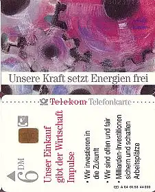Telefonkarte A 04 01.93 U. Kraft setzt Energien frei, DD 1302, Aufl. 44000