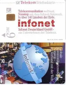 Telefonkarte A 36 10.93 Infonet Deutschland GmbH, DD 1311, Aufl. 48000