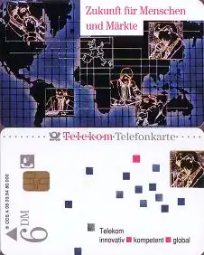 Telefonkarte A 08 03.94 Zukunft für Menschen+Märkte, DD 2403, Aufl. 80000