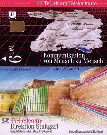 Telefonkarte A 20 06.94 Neue Staatsgalerie Stuttgart, DD 2406, Aufl. 50000