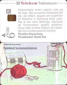 Telefonkarte A 25 08.94 Regensburg, Kommunikation aus der Dose,DD2409,Aufl.60000