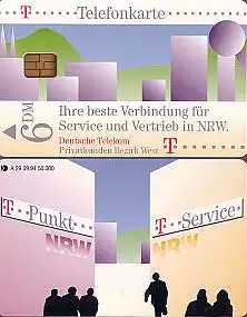 Telefonkarte A 29 09.94 Privatkunden Bezirk West, DD 5412, Aufl. 50000