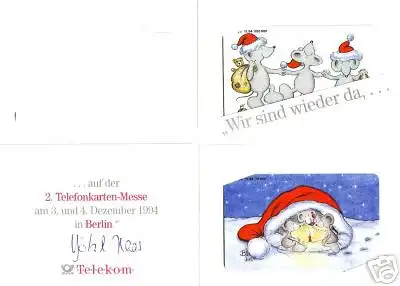 Telefonkarten A 34 + P 26 11.94 B. Haas TK Messe (Beschreibung hier klicken)