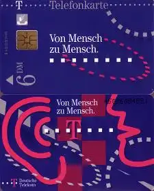 Telefonkarte A 02 02.95 Von Mensch zu Mensch, DD 4502, Aufl. 34000